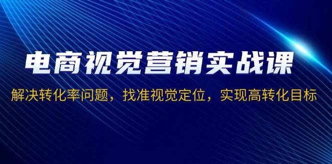 电商视觉营销实战课，解决转化率问题，找准视觉定位，实现高转化目标-天恒言财