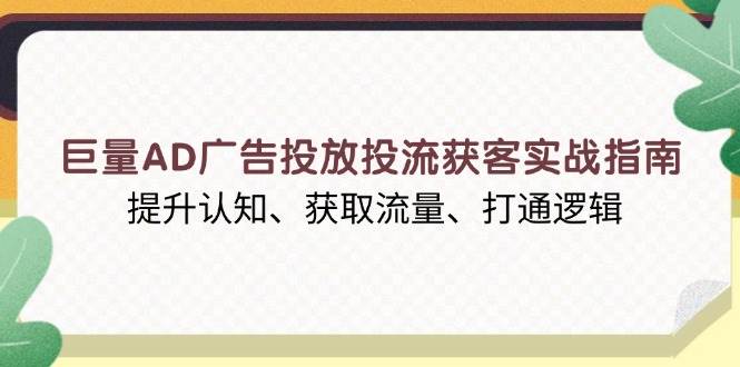 巨量AD广告投放投流获客实战指南，提升认知、获取流量、打通逻辑-天恒言财