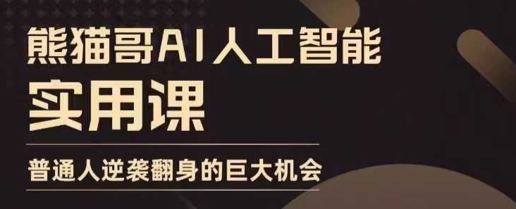 AI人工智能实用课，实在实用实战，普通人逆袭翻身的巨大机会-天恒言财