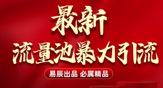 最新“流量池”无门槛暴力引流(全网首发)日引500+-天恒言财