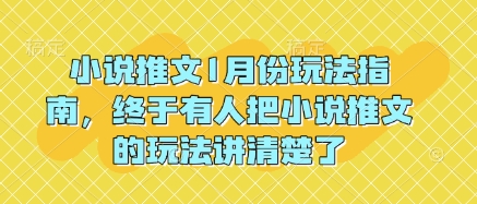 小说推文1月份玩法指南，终于有人把小说推文的玩法讲清楚了!-天恒言财