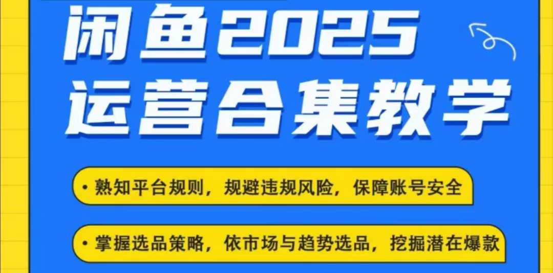 2025闲鱼电商运营全集，2025最新咸鱼玩法-天恒言财