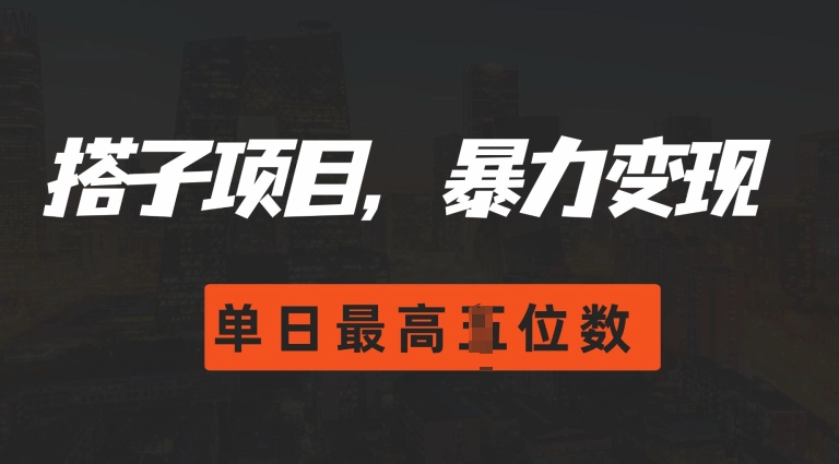 2024搭子玩法，0门槛，暴力变现，单日最高破四位数【揭秘】-天恒言财