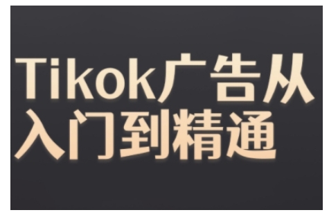 Tiktok Ads实操教程，Tiktok广告从入门到精通-天恒言财