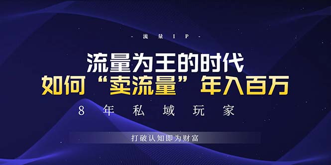 未来如何通过“卖流量”年入百万，跨越一切周期绝对蓝海项目-天恒言财